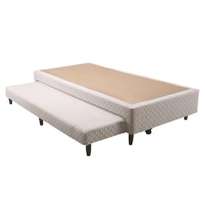 Cama Box Base C-auxiliar Universal Solteiro Mh1434 Bordado White (88x188x23) - Herval