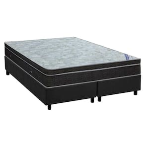 Cama Box King: Colchão Molas Nanolastic Light Selado + Base Crc Suede Cinza(186x198)