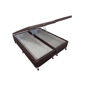 Cama Box Baú Universal Queen Courano Brown New (158x198x35) - Castor