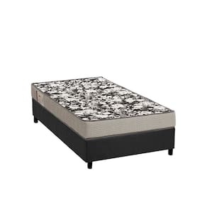 Cama Box Solteiro: Colchão Espuma Ortobom Physical Ultra Resistente + Base Crc Suede Gray(88x188)