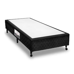 Cama Box Base Universal Solteiro Poli Tecido Black (88x188x23) - Castor