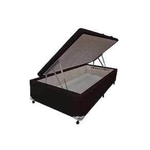Cama Box Baú Solteiro Courano Brown New (78x188x35) - Castor
