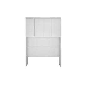 Armário Ponte Modulado Aéreo Casal Rizon C- 4 Portas Cor Branco - Novo Horizonte