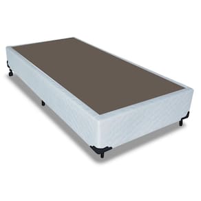 Cama Box Base Universal Solteiro Tecido White (88x188x25) - Probel