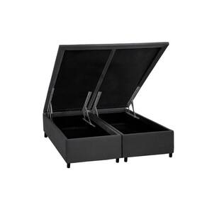 Cama Box Baú King Universal Courano Gray (193x203x35) - Costa Rica