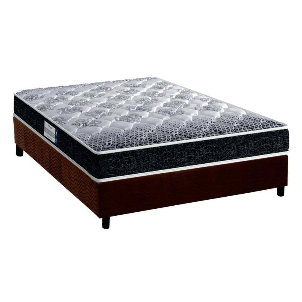 Cama Box Casal: Colchão Ortopédico Probel D33/Ep Advanced Tech1500 + Base Crc Suede Brown(138X188)
