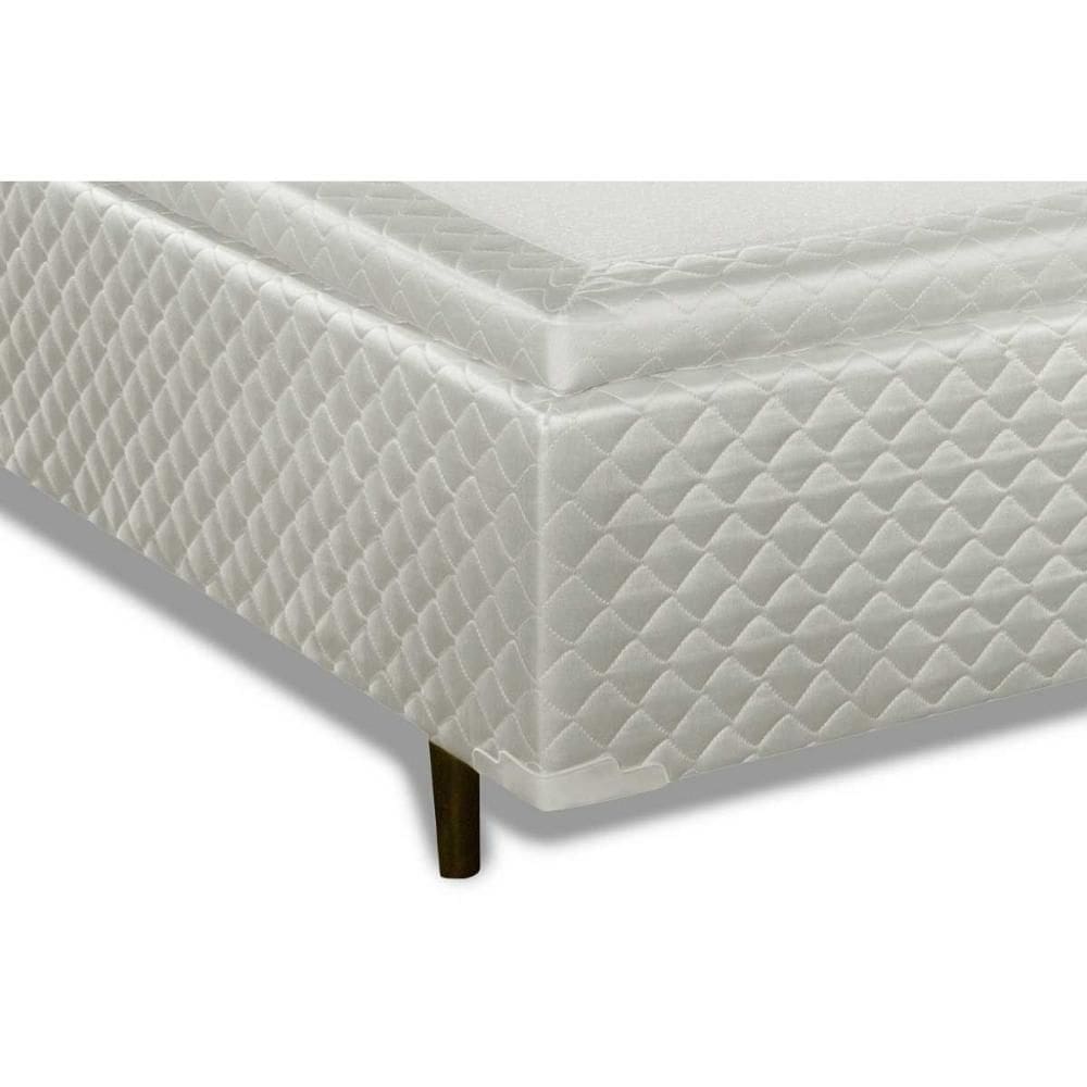 Cama Box Baú Casal Mh1439 Bordado White (138x188x35) - Herval