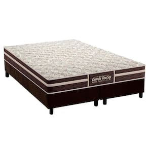 Cama Box Queen: Colchão Ortopédico Probel Guarda Costas Extra Firme + Base Crc Suede Brown(158X198)