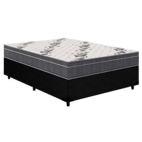 Cama Box Casal: Colchão Anatômico Ortobom D33/Ep Airtech 100 + Base Crc Courano Black(138X188)