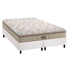 Cama Box King: Colchão Anatômico Probel D33/Ag65 Extreme Resistence + Base White(193X203)