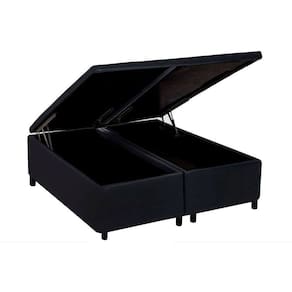 Cama Box Baú Queen Universal Courano Black (158x198x35) - Costa Rica