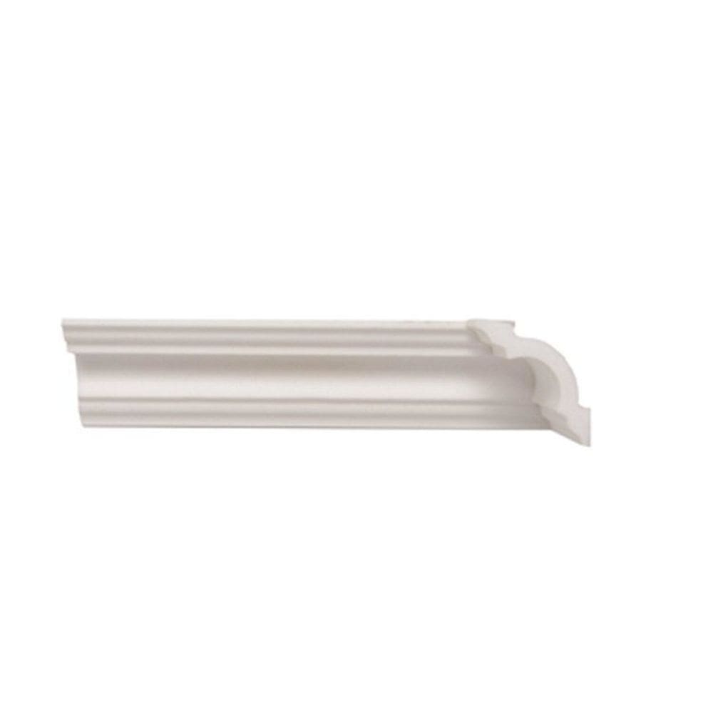 Kit com 3 Barras Rodateto de Poliestireno 5cm X 50mm Liso 6m Branco