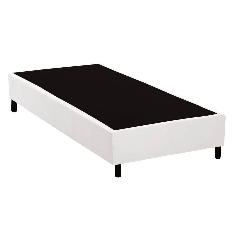 Cama Box Base Solteiro Universal Courano White (96X203X20) - Costa Rica