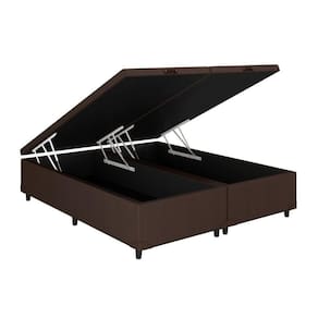 Cama Box Baú King Universal Courano Brown (186x198x35) - Costa Rica