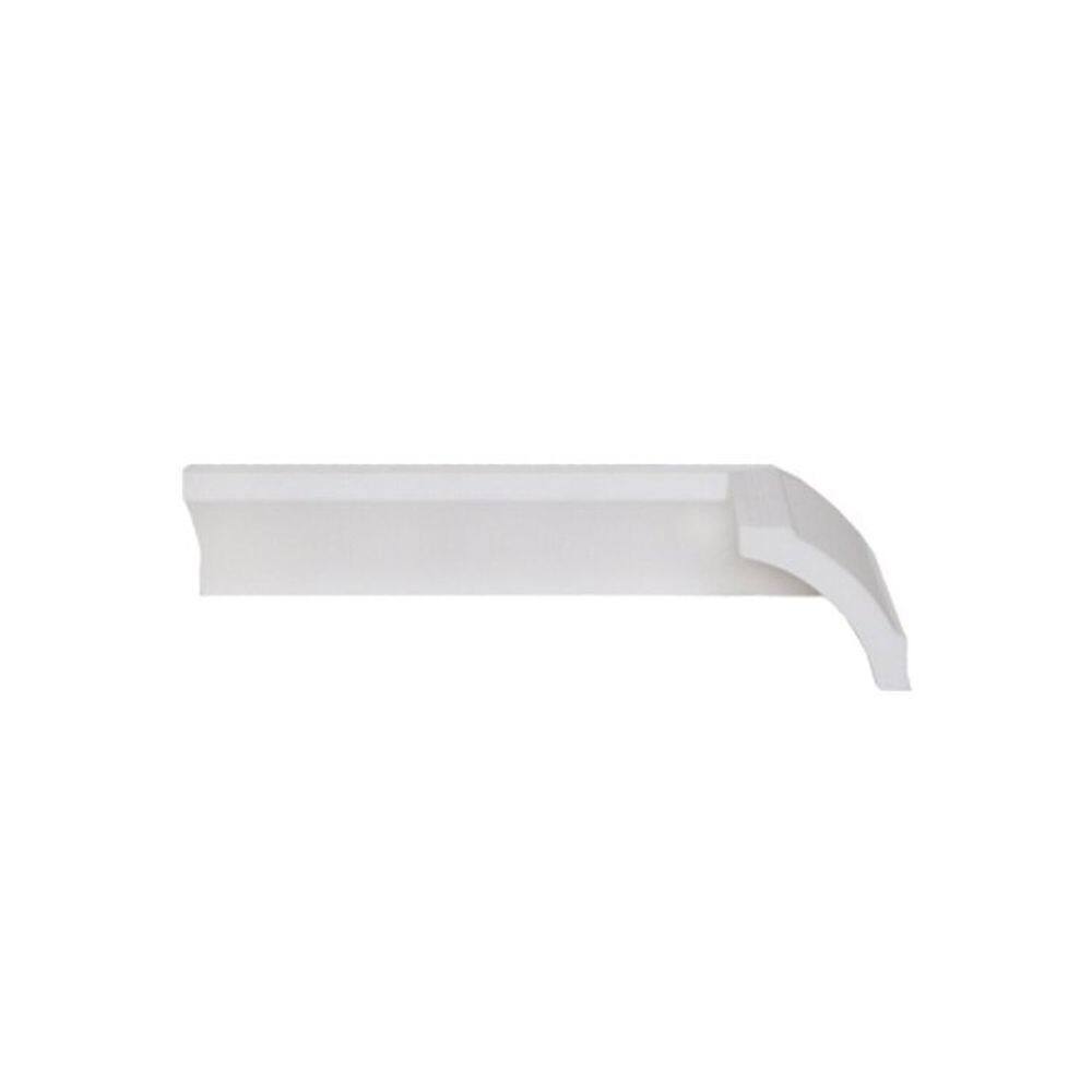 Kit com 3 Barras Rodateto de Poliestireno 5cm X 50mm Liso 6m Branco
