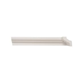 Kit com 20 Barras Rodateto de Poliestireno 3,5cm X 30mm Liso 40m Branco