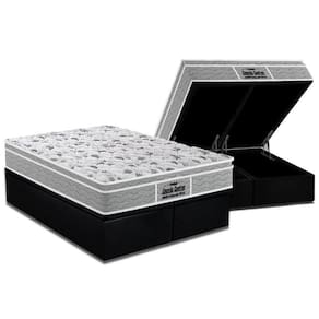 Cama Box Baú Queen: Colchão Anatômico Probel D45 / Ep Próextreme Plus + Base Black(158X198)