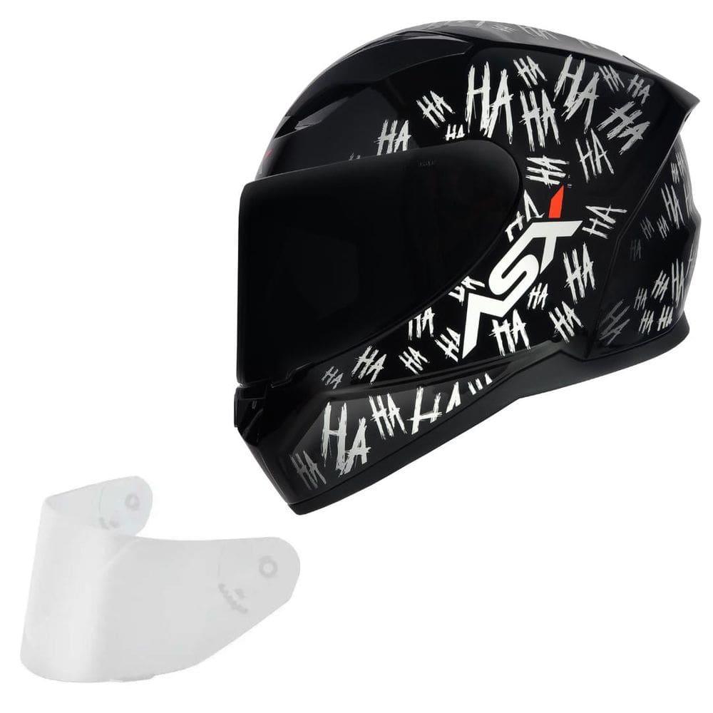 Capacete Masculino Asx City Fun Preto Esportivo Fechado Moto