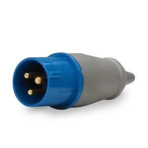 Plug Industrial Soprano 2P+T IP44 6H 16A 220\240Vca Azul