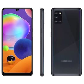 Usado: Samsung A31 128 GB Preto - Sem Touch / Face Id