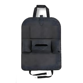 Capa De Encosto Veicular, Guarda Objetos, Multiuso, Preto