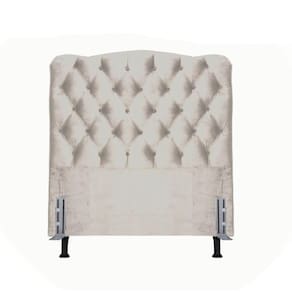 Cabeceira Solteiro 88 - Bello Box - Dunas Suede Bege