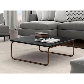 Mesa De Centro Kairos Pé Café Bisart Decor Cor:preto