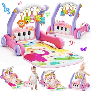 Tapete de brincar Baby Gym com andador, Kick & Play Piano Gym 0-18M