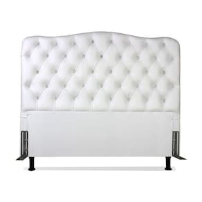 Cabeceira King 193 - Bello Box - Dunas Sintético Branco