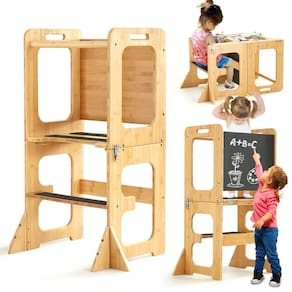 Learning Standing Tower Asweets 4 em 1 Toddler Bamboo