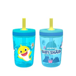 Conjunto de copos Zak Designs Baby Shark Kelso 450 ml (2 unidades)