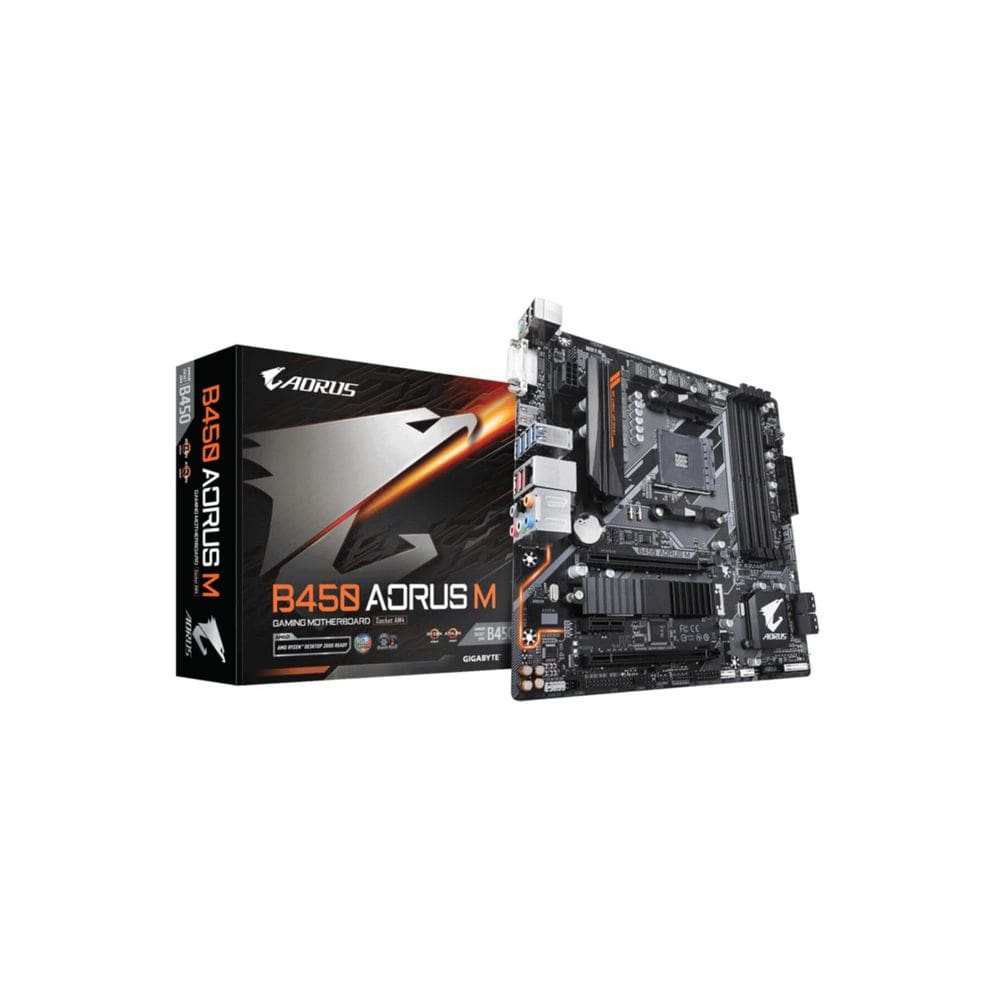 Placa-mãe GIGABYTE Aorus B450 AORUS M Soquete AM4 Micro ATX