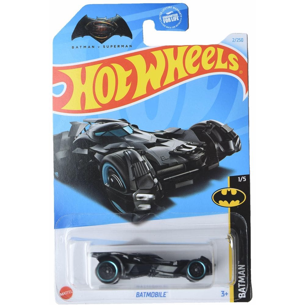 Carro de brinquedo Mattel Hot Wheels Batmobile Batman escala 1/5 1:64