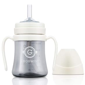 Copo com canudinho GROSMIMI Magic Spill Proof com palha PPSU 180mL