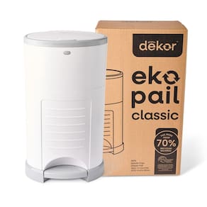 Balde de fraldas, fralda Dekor EKO Classic White, ecológica