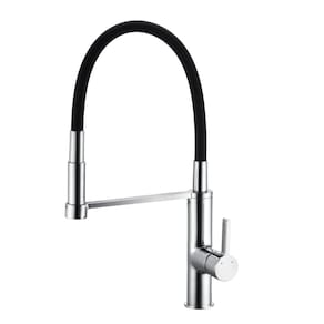 Torneira Monocomando Com Bica Flexível Black-chrome Galla - Brava