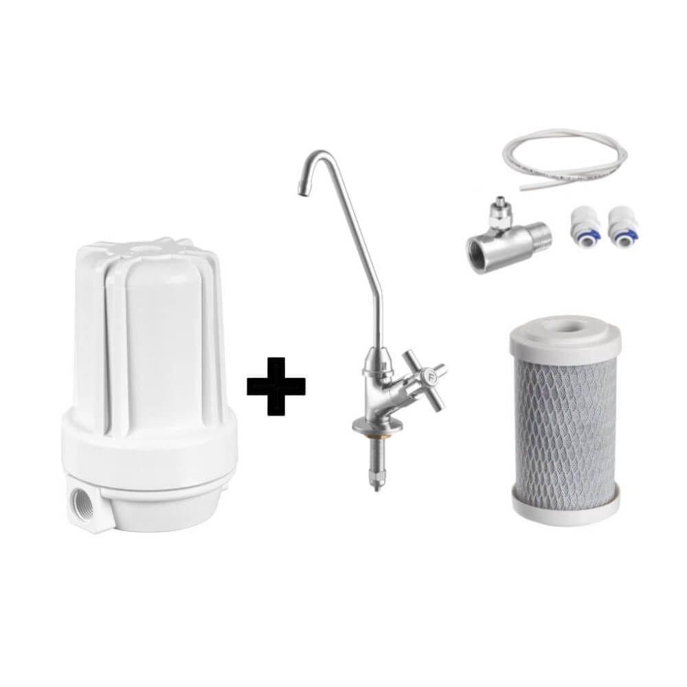 Filtro Bbi 125 + Torneira Bancada 1-4 De Volta + Kit + Refil