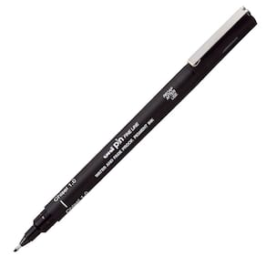 Caneta Nanquim Uni Pin 200 Uni-Ball Chisel 1.0 Preto