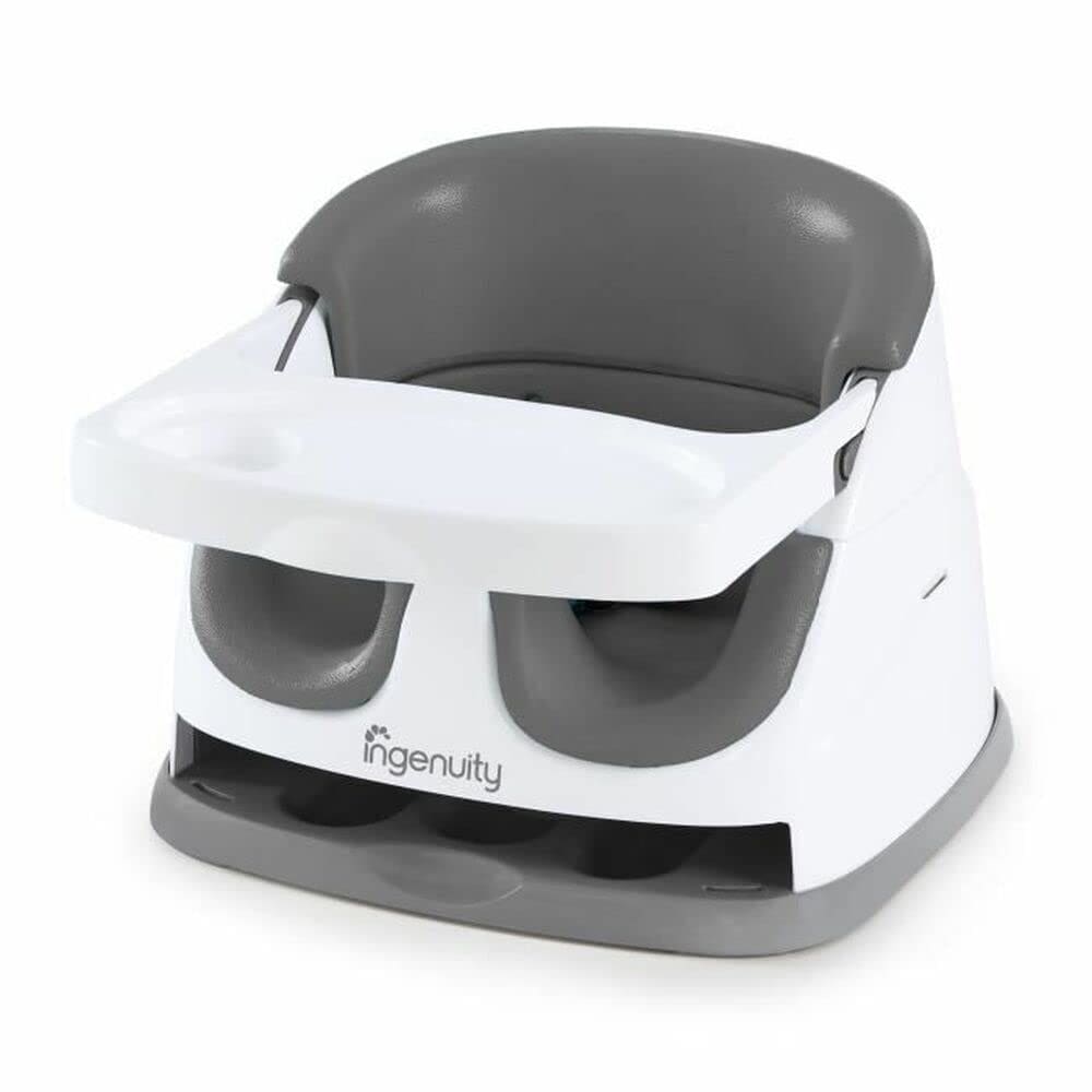Assento de alimentação Booster Ingenuity Baby Base 2 em 1 Slate