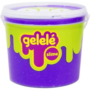 Slime Gelele Big Slime Balde Glitter 1,5kg