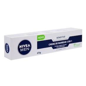 Creme de Barbear Nivea Men Sensitive 2 em 1 65g Hidratante