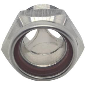 Visor De Nível De Óleo 1" em Inox para Compressores