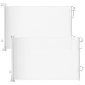 Pacote com 2 portas de bebê retráteis Cumbor para escadas de 140 cm de largura