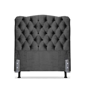 Cabeceira Solteiro 88 - Bello Box - Dunas Suede Cinza