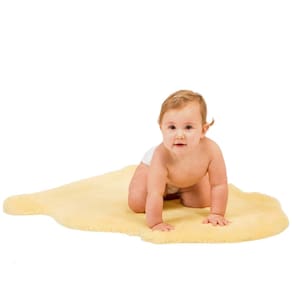 Tapete de pele de carneiro para bebês com certificação WaySoft Oeko-tex na Nova Zelândia