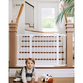 Baby Gate Cumbor 75,18-121,92 cm para escadas com fechamento automático