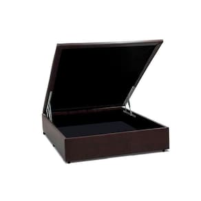 Cama Box Baú Universal Casal Courano Brown (138x188x35) - Costa Rica