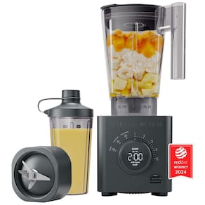 Liquidificador de Bancada com Painel de LED, 5 Velocidades, Capacidade de 1,4L e Lâmina de Aço Inoxidável, 110V 1380W, Chefman, Preto