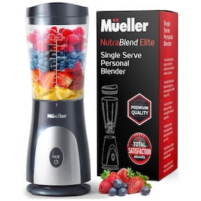 Liquidificador Pessoal Portátil 440mL, 110V, Mueller Áustria, Cinza