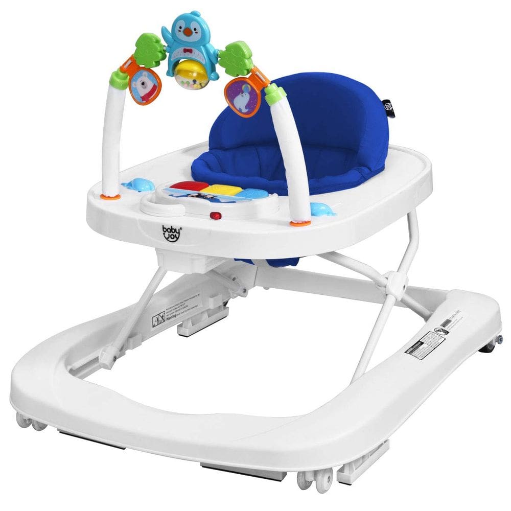 Baby Walker BABY JOY 2 em 1 dobrável com altura ajustável azul